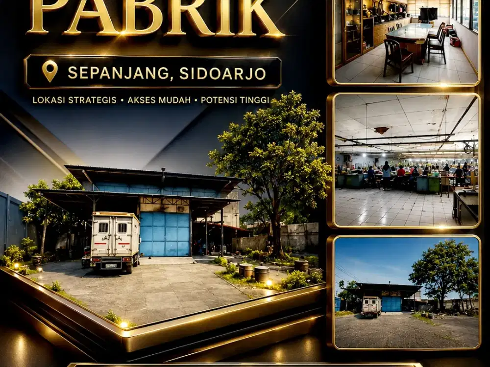 JUAL CEPAT EX PABRIK JLN RAYA PROPINSI RAYA TAMAN GELURAN