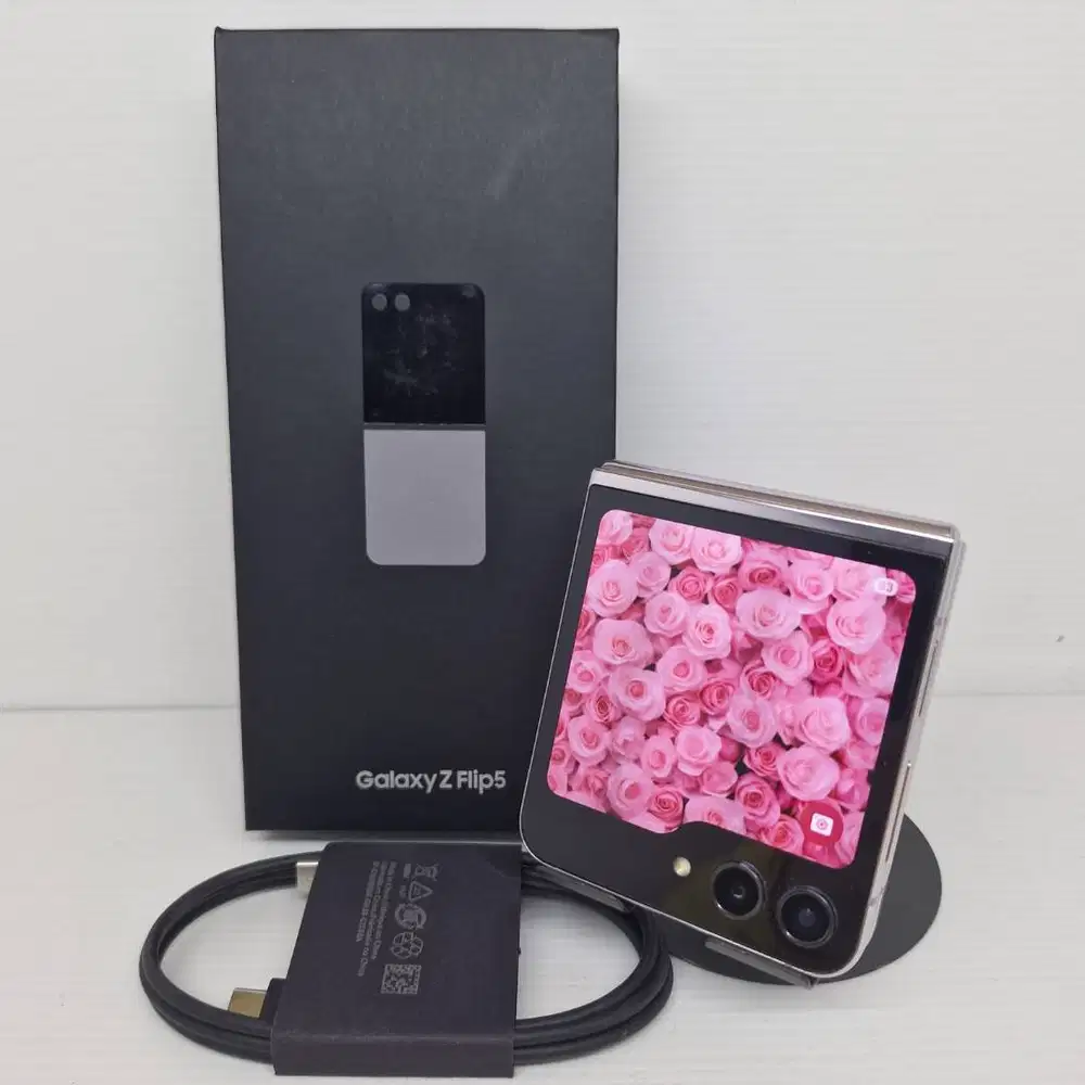 LIKE NEW SAMSUNG GALAXY Z FLIP 5 5G 8/256 LAVENDER KOMPLIT