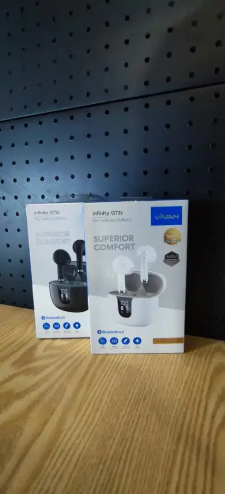 Vivan Infinity GT2S Earphone TWS ENC Mic Super Jernih