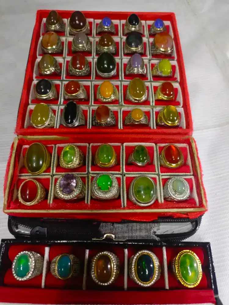 Cincin batu permata akik giok berkualitas
