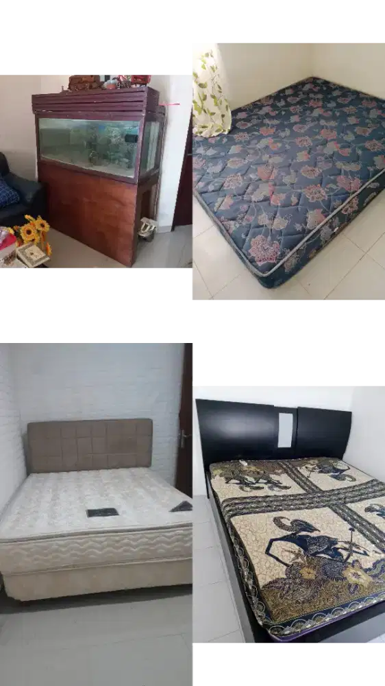 Toren Air, Akuarium, Springbed, Dipan tempat tidur