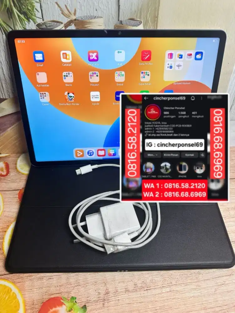 Jual tab Huawei Matepad 11.5 6/128 likenew istimewa grsn 2027 BH 100%