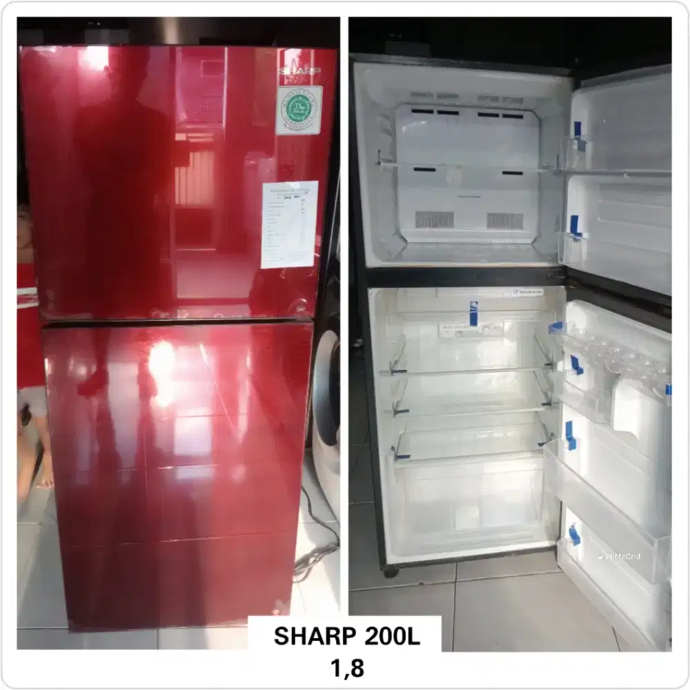 Kulkas 2 pintu Sharp 200L