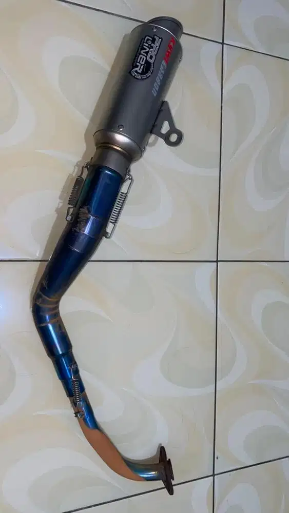 Knalpot Proliner TR1 Short (ori)  + Header Blue moon