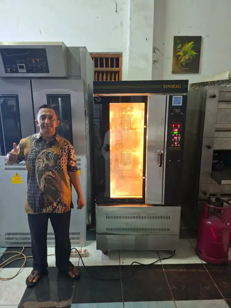 Oven convection gas 10 loyang SM-710G Sinmag Taiwan dipakai 6 bulan