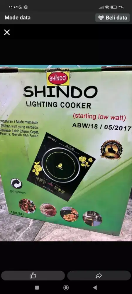 Kompor Listrik SHINDO