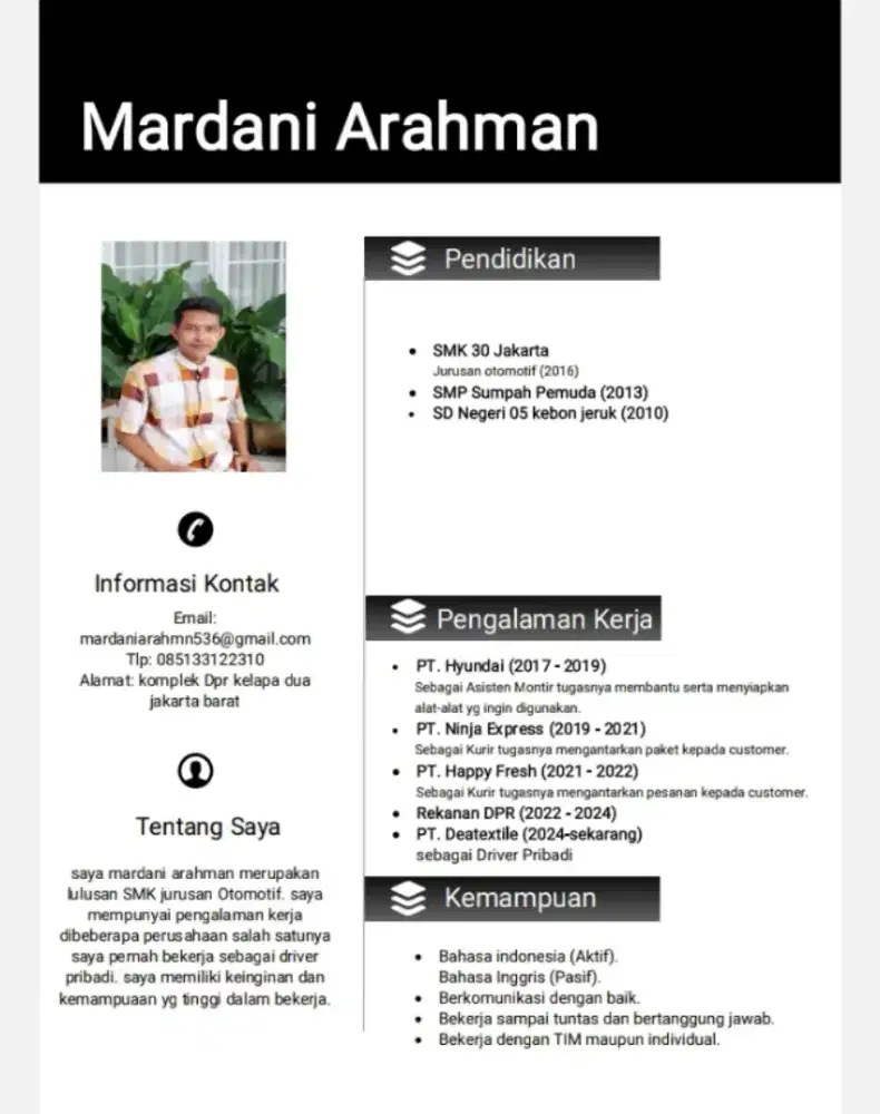 Sedang mencari pekerjaan