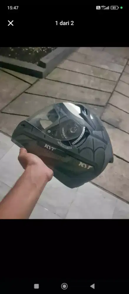 Helem KYT K2r dobel visor( L) kondisi 90%, kaca ori bening