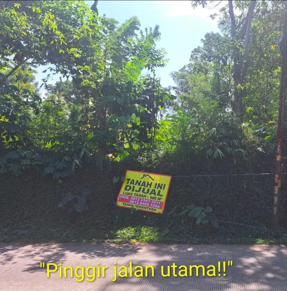 Dijual Tanah Kebun,  Pinggir Jalan Utama Arjasari Bdg