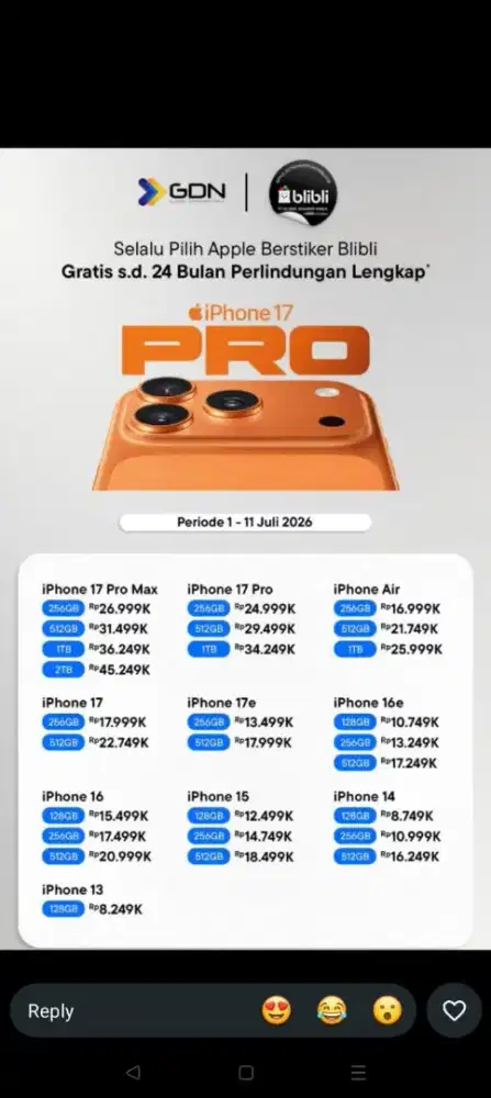 Iphone resmi ibox