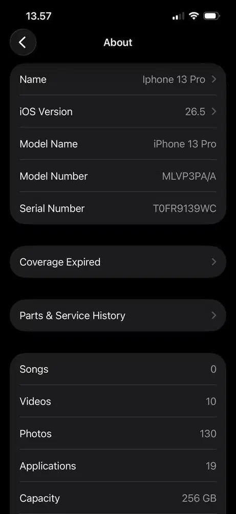 Fullset Iphone 13 Pro Ex Ibox Blue