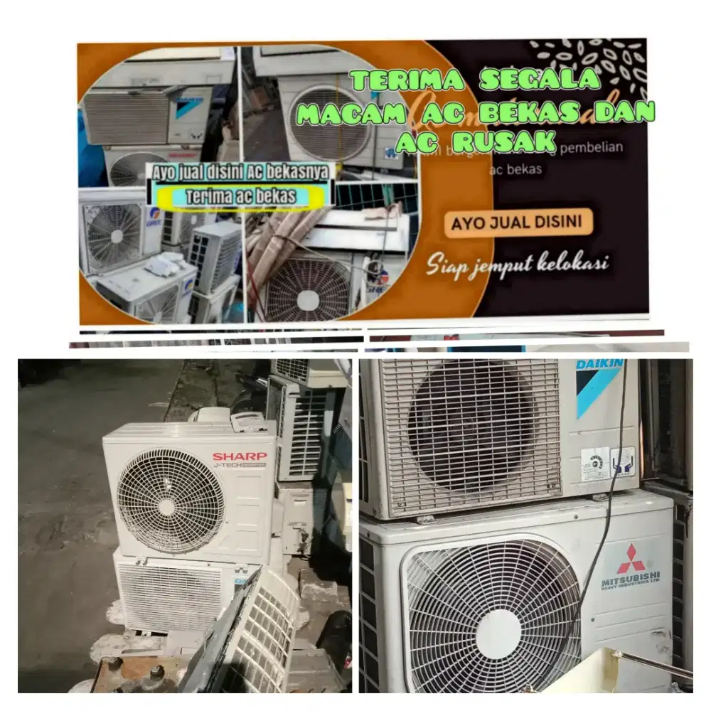 Terima ac bekas rusak