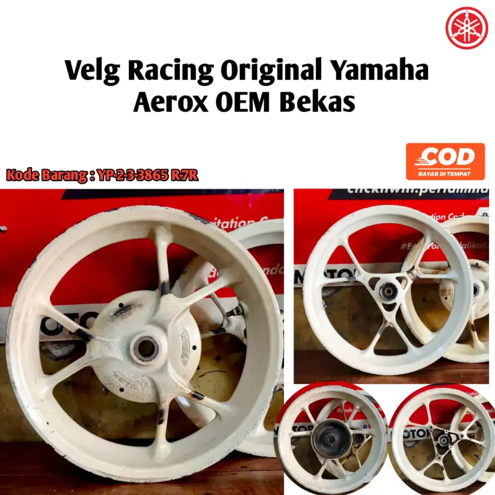 Velg Racing Original Yamaha Aerox OEM (Bawaan Pabrik) – Bekas Pakai