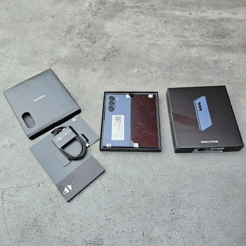 SAMSUNG GALAXY Z FOLD 6 SEIN 256 GB MULUS FULLSET ORIGINAL ADA MINUS