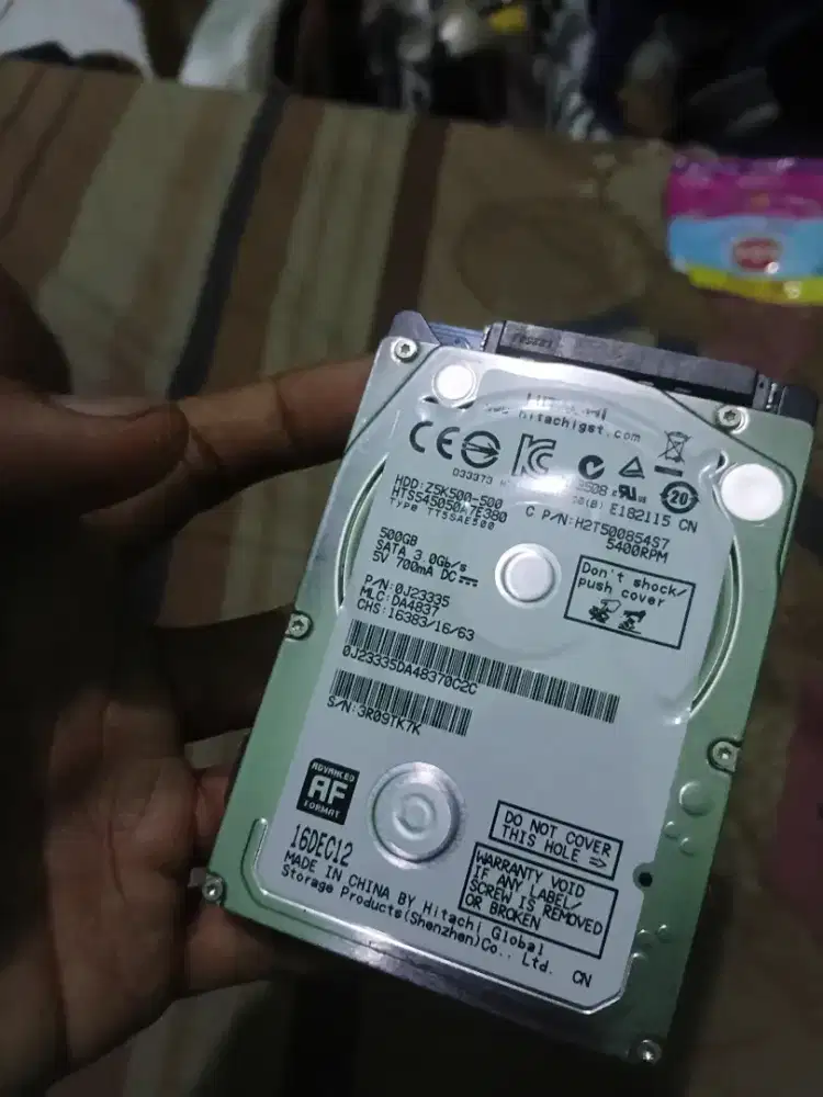 Jual Hardisk 500gb minus