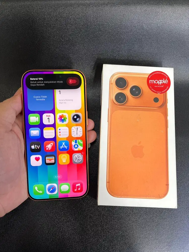 iPhone 17 Pro 1TB Orange Second Mulus Perfect Resmi