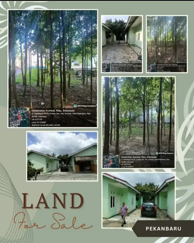 Dijual tanah dan rumah petak luas 1060m