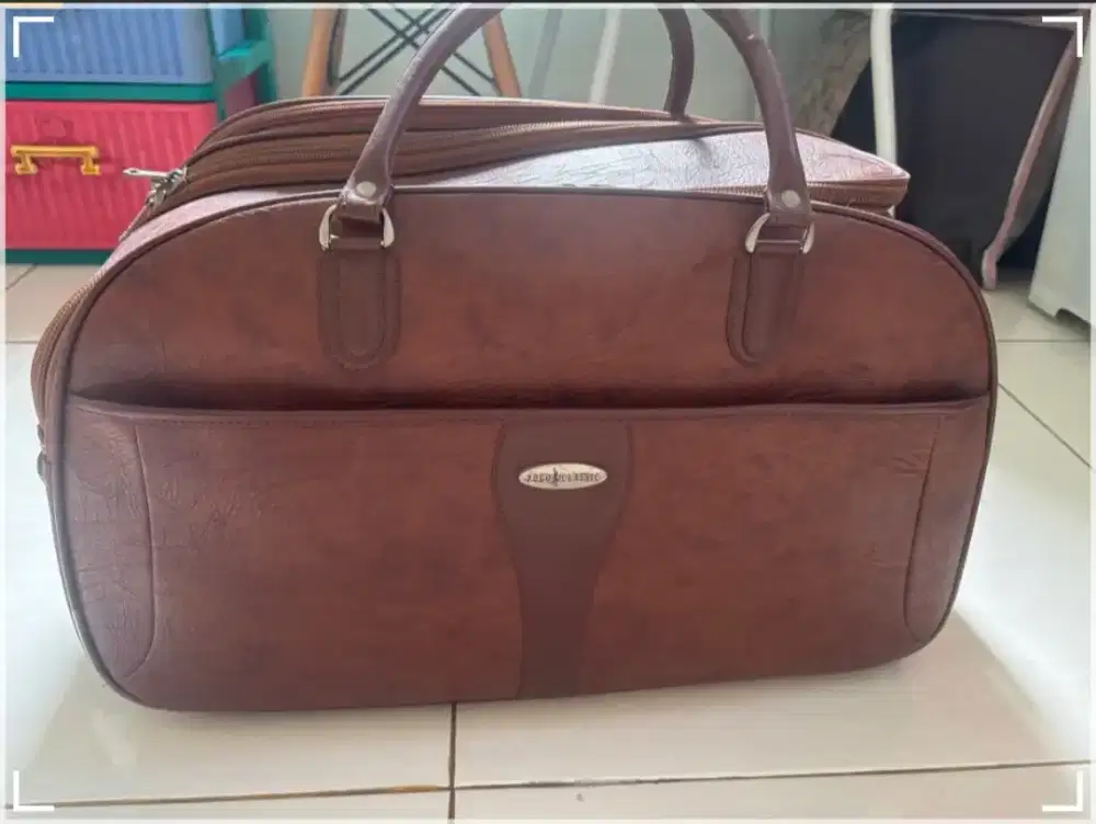 For sale Tas Koper Travelling Polo Classic Original Kulit Brown Asli