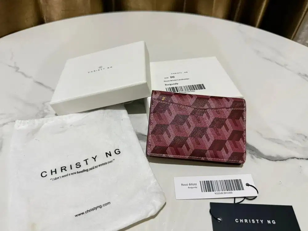Christy NG Rossi Bifold Cardholder Burgundy (nego)