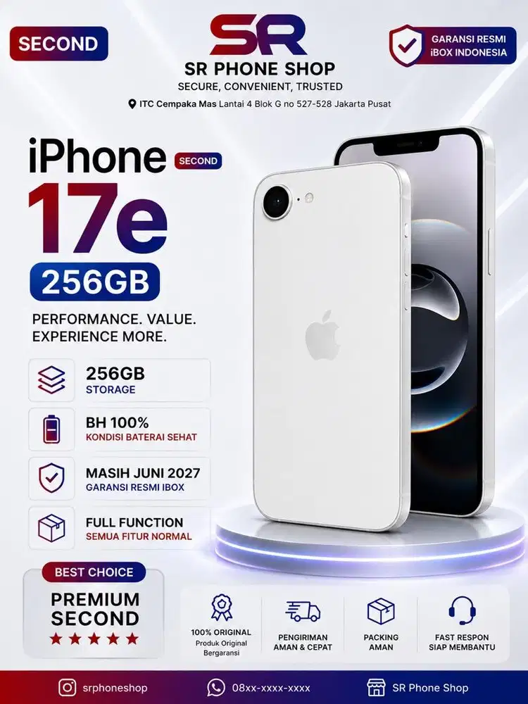 Iphone 17e 256GB garansi ibox