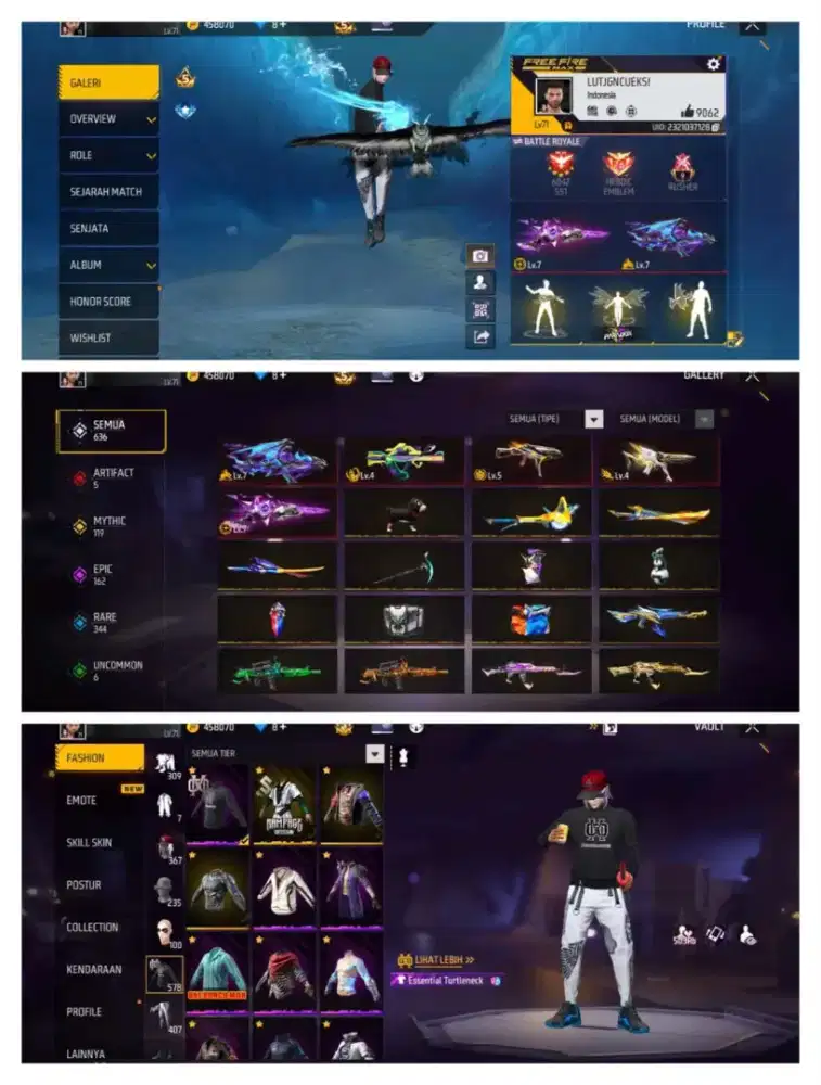 jual akun ff Ready jual akun ff terbaru