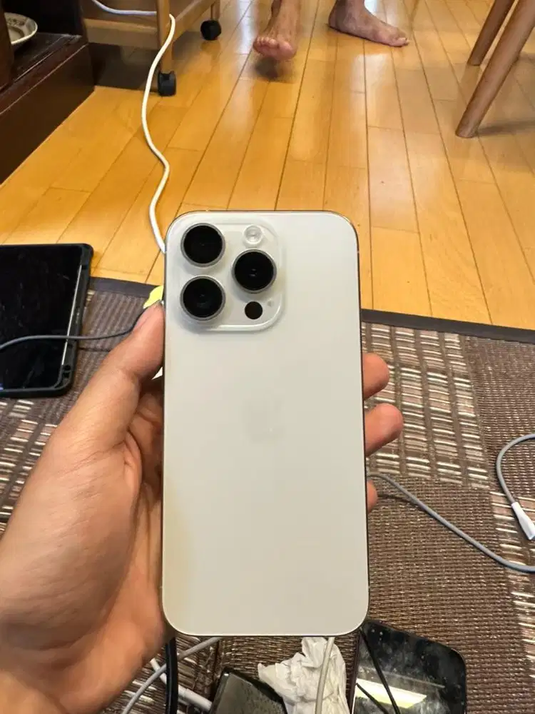 IPHONE 15 PRO 128GB WHITE TITANIUM BEACUKAI