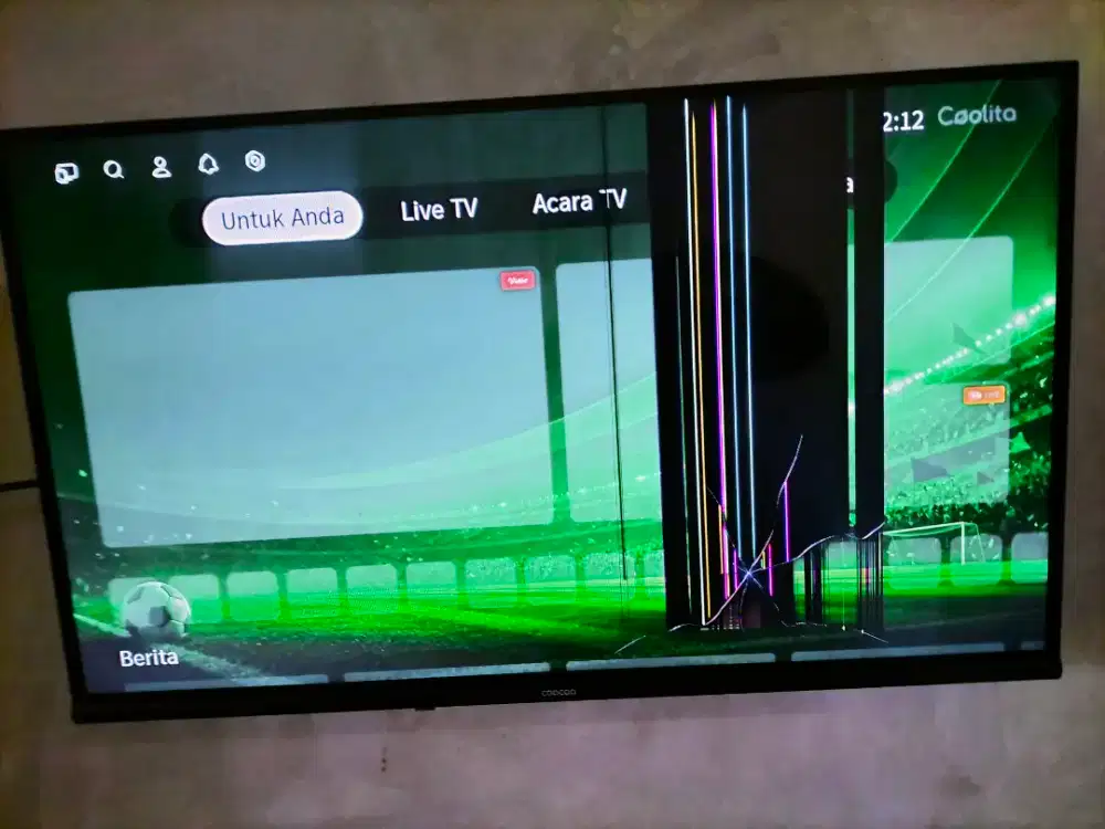 Tv coocaa 32in kondisi seperti di foto