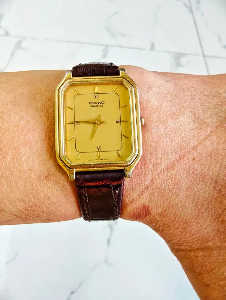 Seiko 5P30-5120 Vintage Tank Gold Classic Original