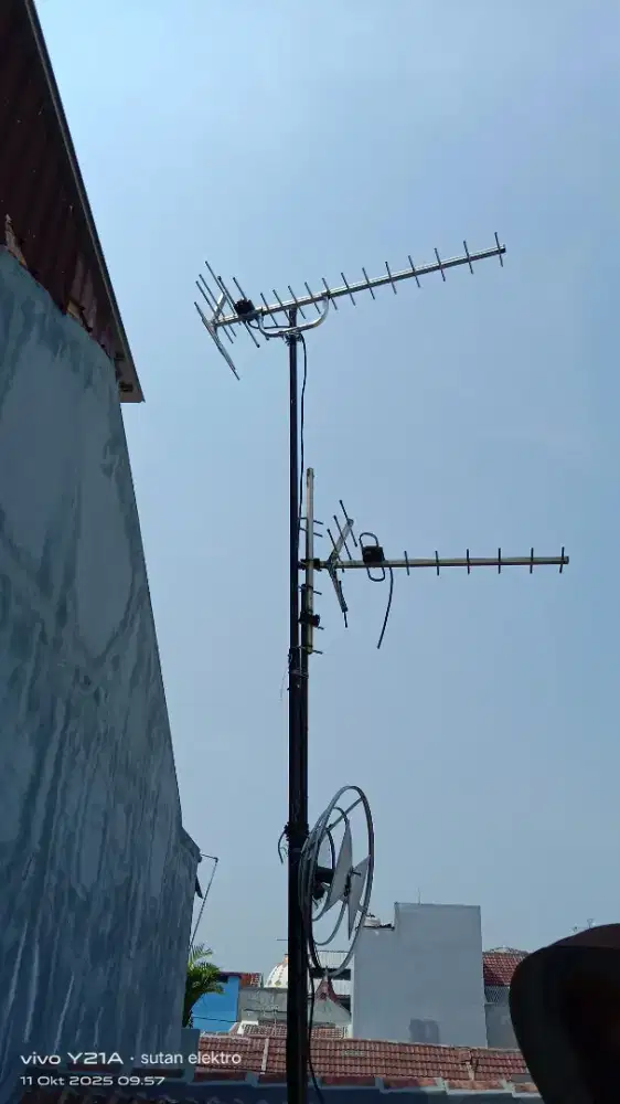 Pasang antena tv digital, pasti siaran muncul banyak