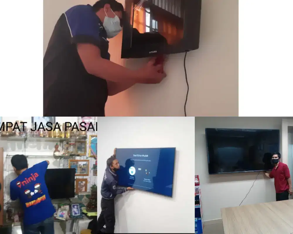 Braket +pasang atau jasa pasang terima rapih breket bracket led tv