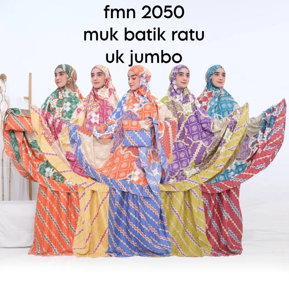 Mukena batik jumbo khas solo