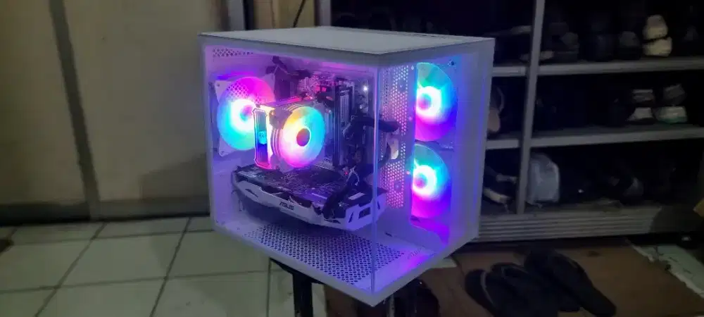 Cpu gaming libas game putih oke i5 8400 mobo msi h310 white vga white