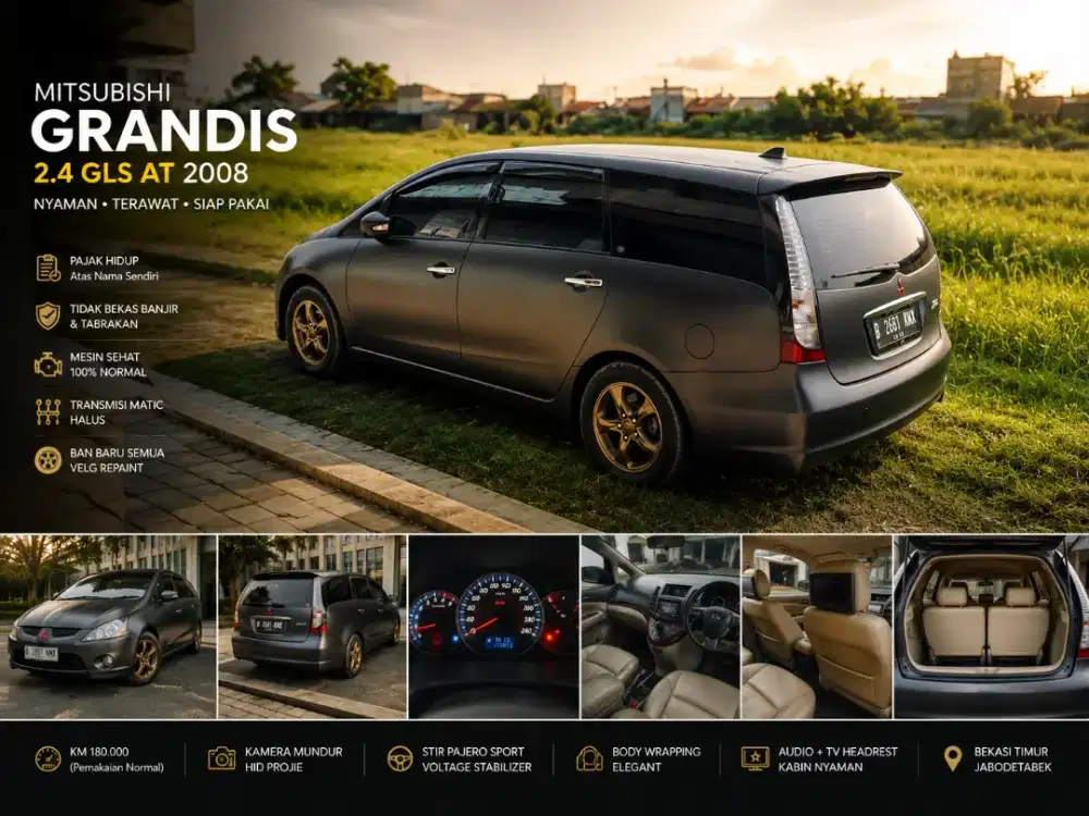 Mitsubishi Grandis 2.4 GLS AT 2008 Istimewa - Pajak Hidup - Terawat
