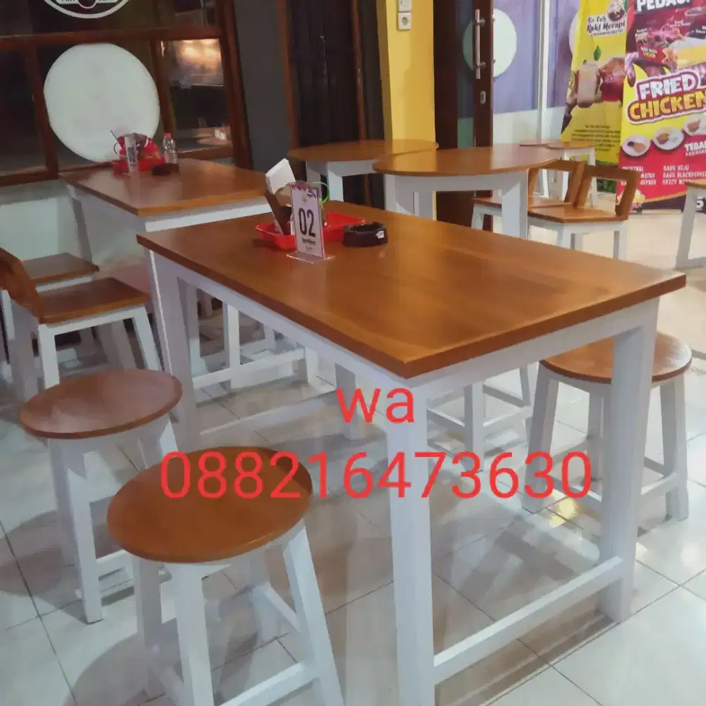Meja kursi cafe dan makan