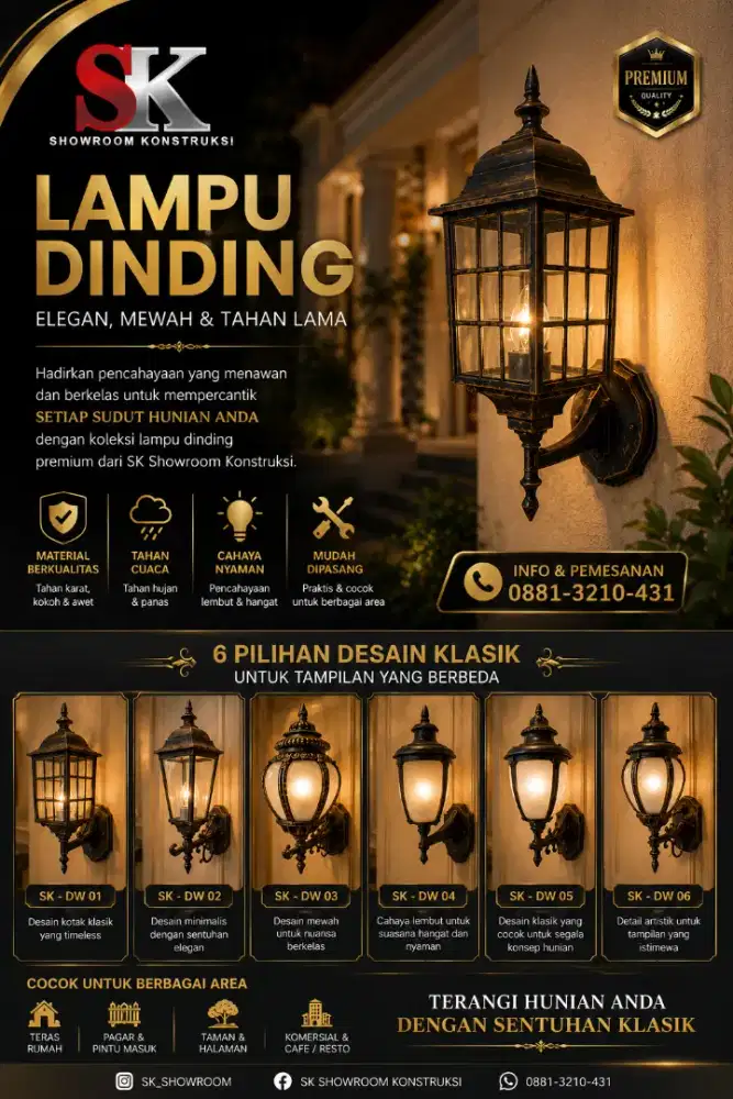 Lampu dinding Tempel