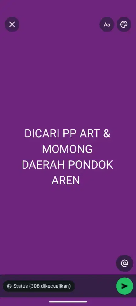 Dicari ART & Momong PP
