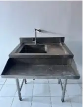 Single Sink W/table stainless