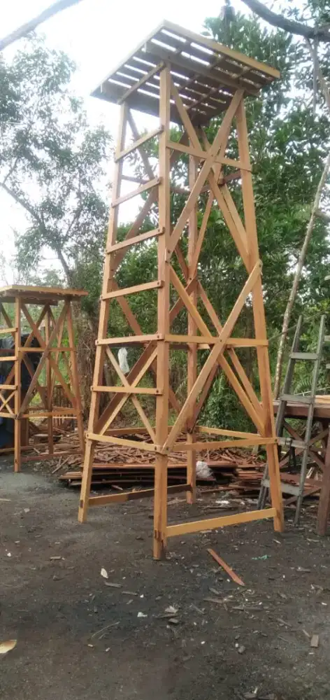 Tower tandon menara ulin tinggi 4 mtr