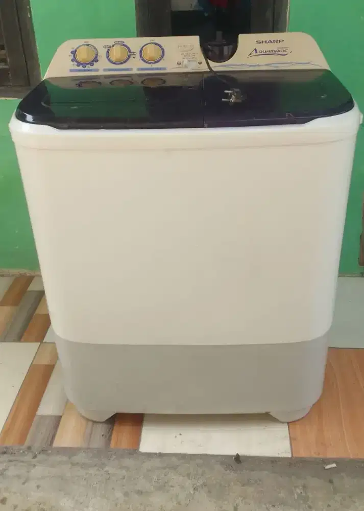 Mesin cuci merk Sharp UK 9kg normal noken
