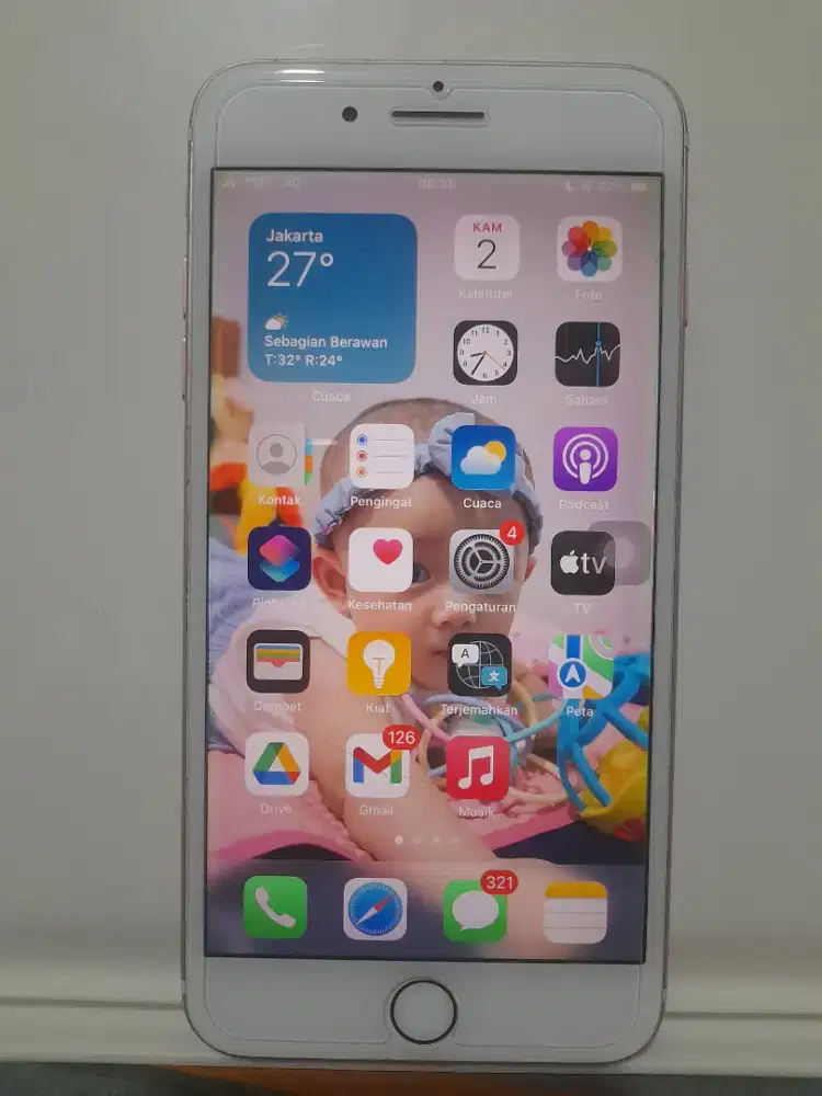 Jual cepat iphone 7 plus pink