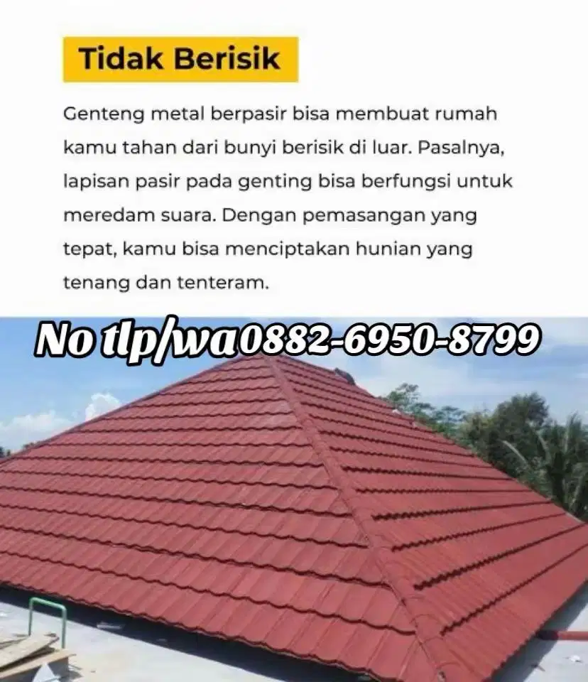 Genteng metal pasir berkualitas Sni