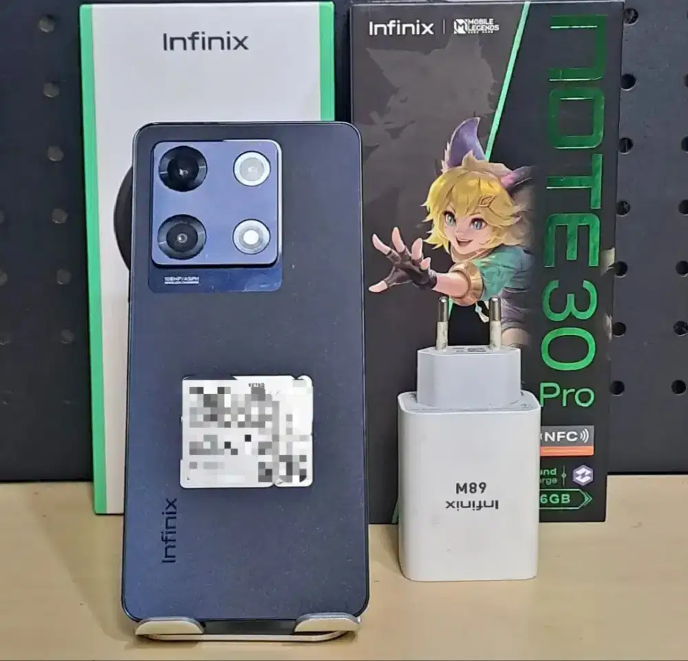 Dijual Infinix Note 30 Pro Black Fullset Mulus Siap Pakai (NFC Aktif)