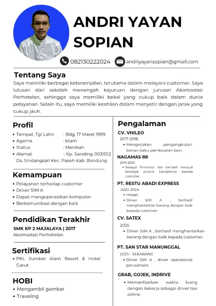 Info loker nya pak/bu