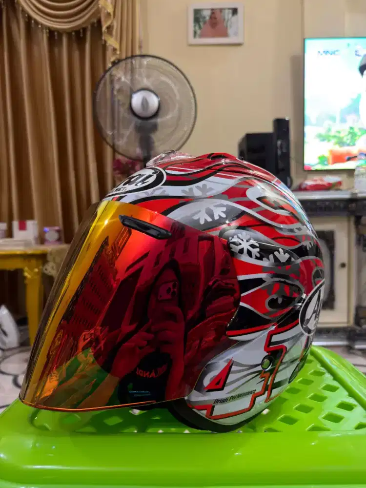 Helm VZ Ram Half Face Taiga Haga Red GP