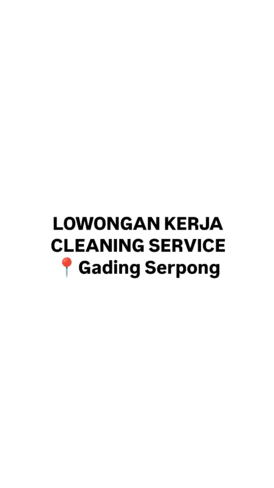 Cleaning Service Ruko Gading Serpong