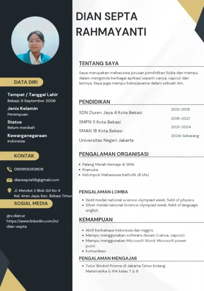 Yang membutuhkan guru les privat di daerah bekasi timur