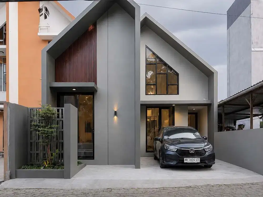 RUMAH CANTIK SCANDINAVIAN MODERN FULL FURNISHED DI MAGUWOHARJO, DEPOK, SLEMAN – DEKAT STADION MAGUWO