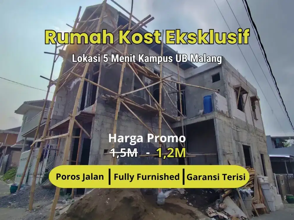 di jual  dekat kampus UIN kost full furnished