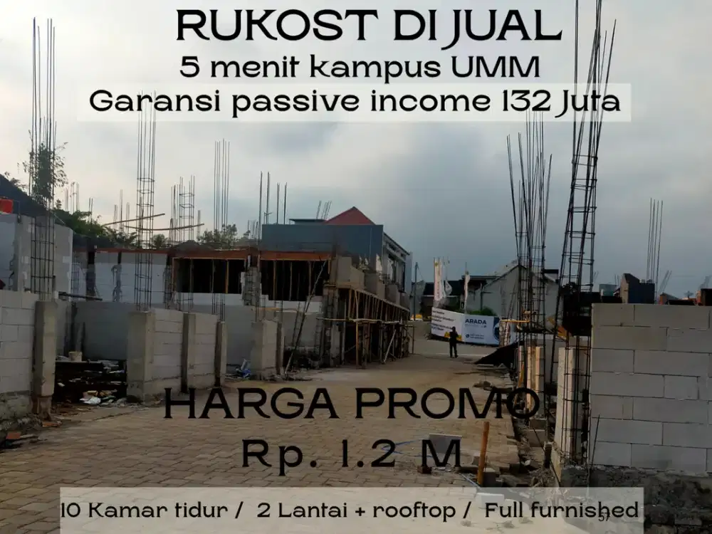 5 Menit Kampus UNISMA Malang Jual Kos Malang Pendapatan Ratusan Juta Setahun SHM