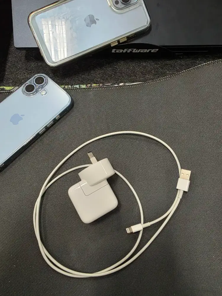 Adapter Kepala Charger iPhone/iPad 12w Original + Kabel Lighting